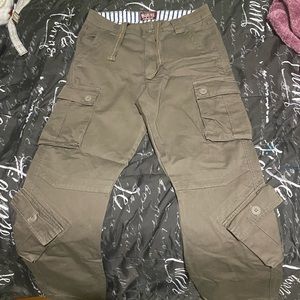 Cargo pants with drawstring